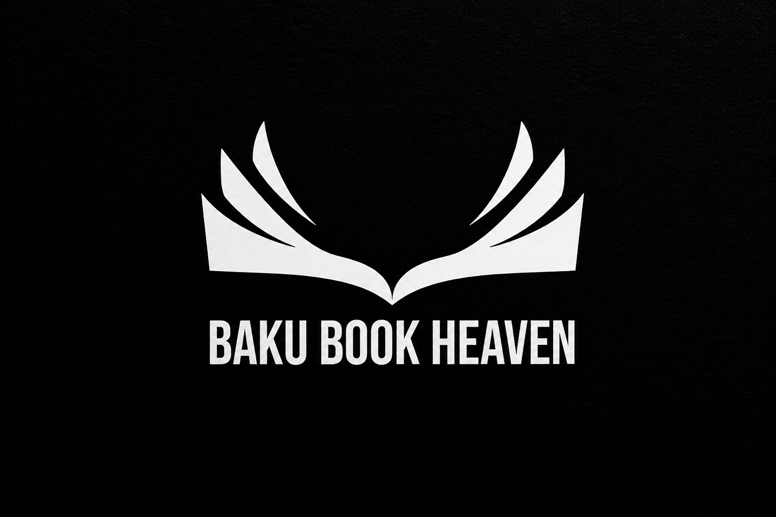 Baku Book Heaven mark on black
