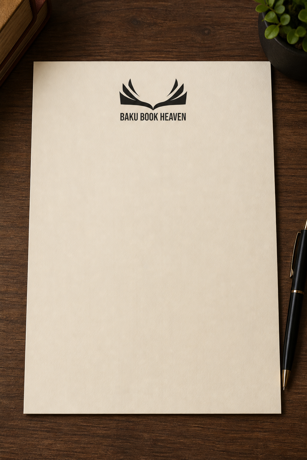 Baku Book Heaven letterhead